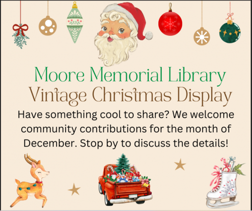 Open Call for Our Vintage Christmas Display!