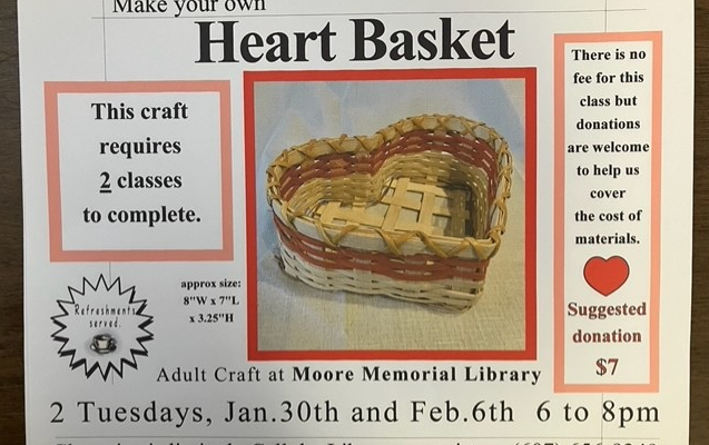 Adult Craft ~ Make Your Own Heart Basket