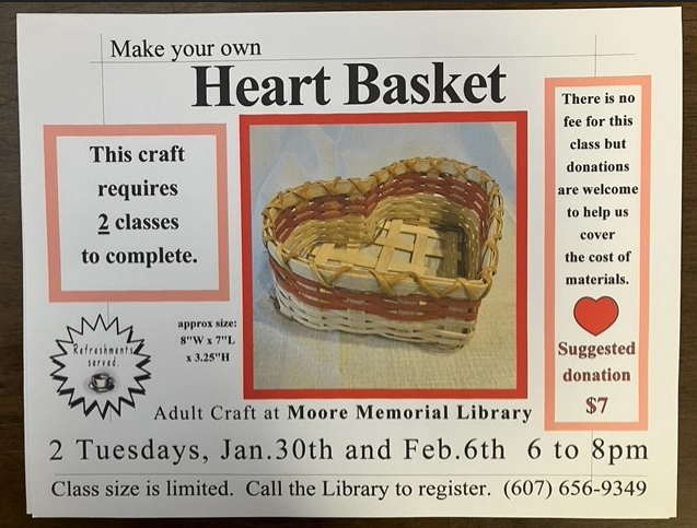 Adult Craft ~ Make Your Own Heart Basket