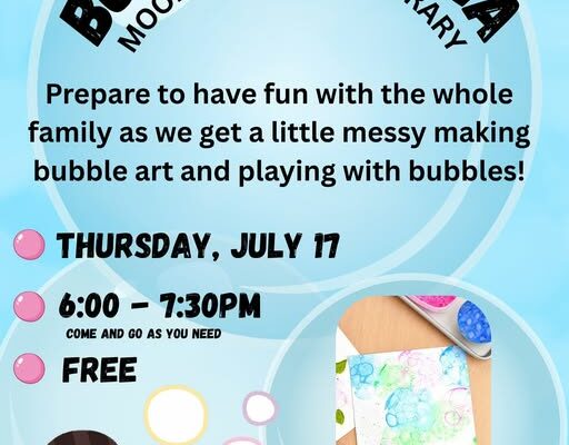 Bubble Palooza on Thursday, July 17th!