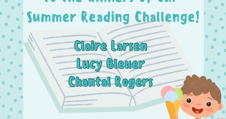 2025 Summer Reading Challenge Winners