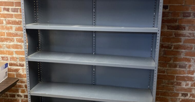 Multiple Metal Shelving Units for Sale – Inquire Within
