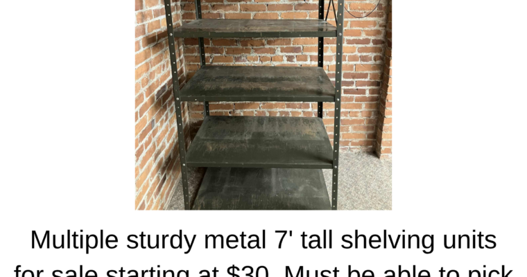 Multiple Shelving Units for Sale – Inquire Within