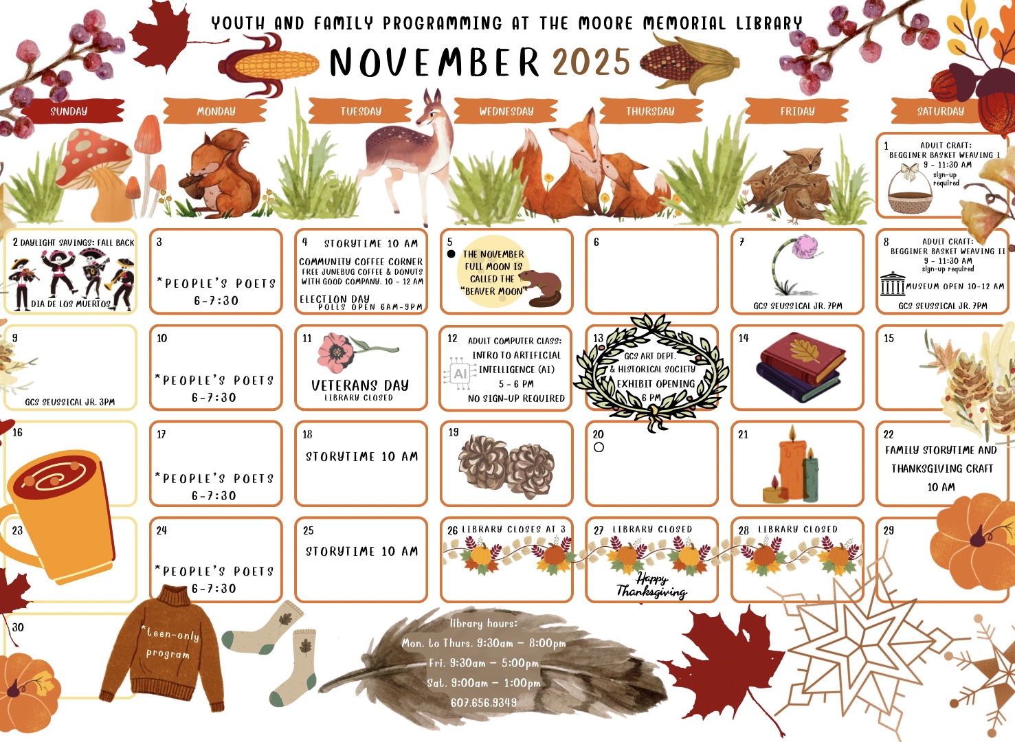 November Calendar of Events
