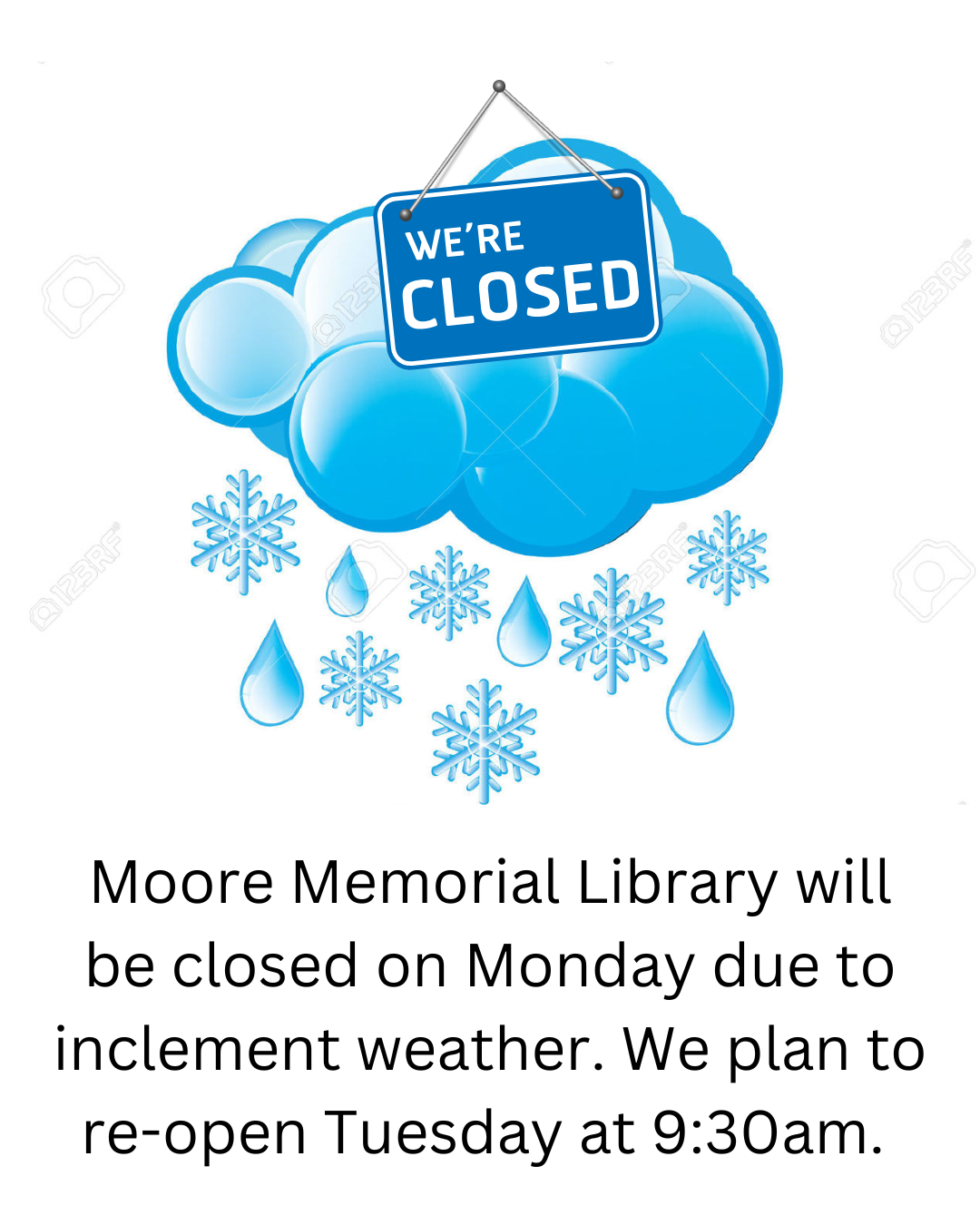 We’re Closed on Monday, 1/26 Due to Weather