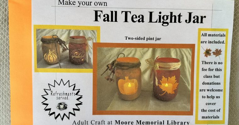 Fall Tea Light Craft – Free Creative Event!