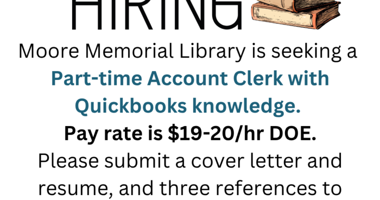 We’re Hiring an Account Clerk!