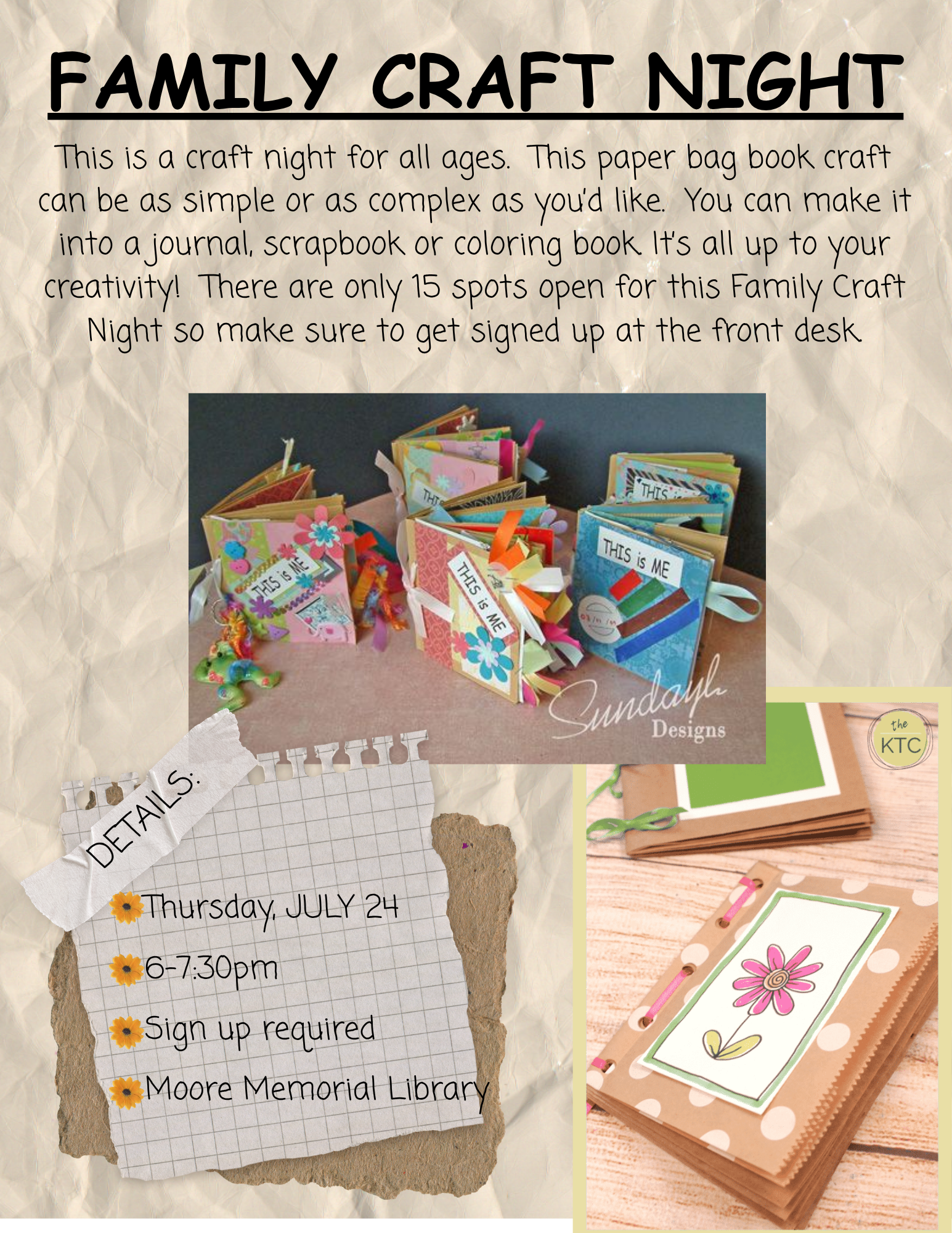 Family Craft Night – Thursday, July 24! (Sign up required)