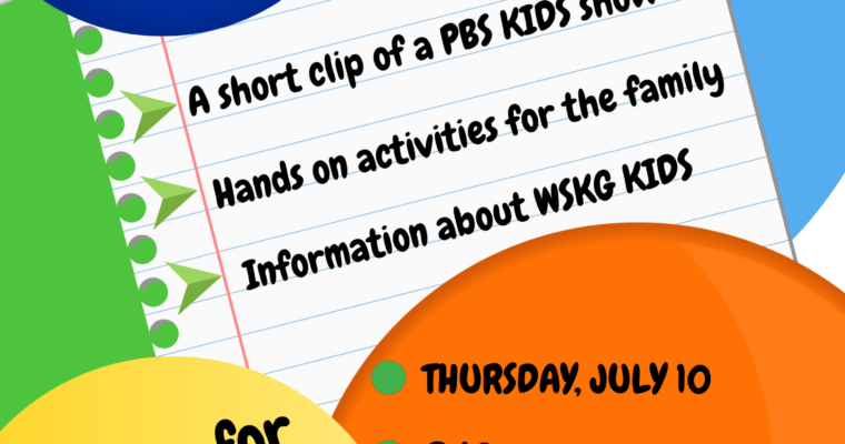PBS Kids Event on Thursday, July 10th!