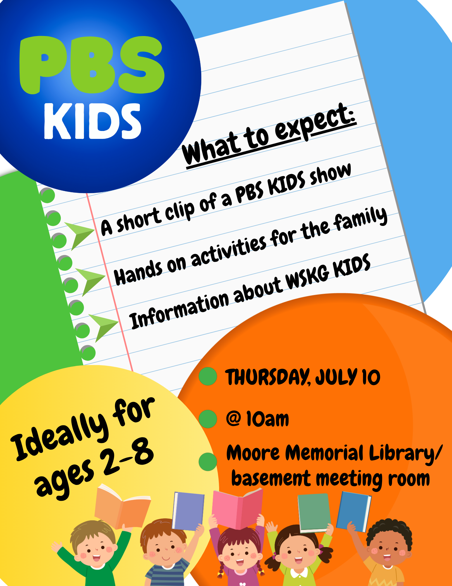 PBS Kids Event on Thursday, July 10th!