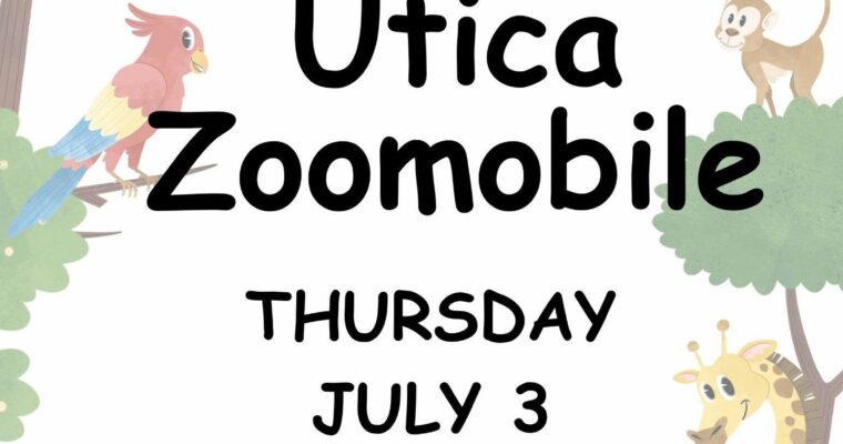 July 3 at 10am: Utica Zoomobile!
